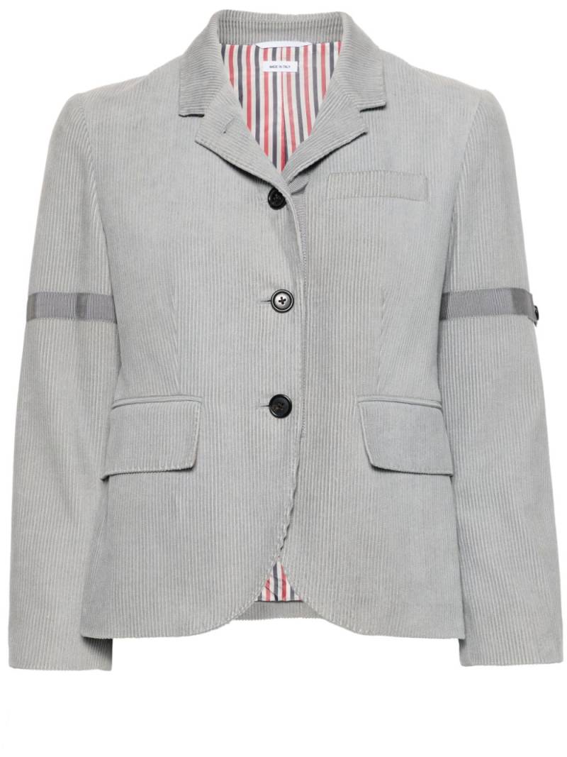 Thom Browne corduroy single-breasted blazer - Grey von Thom Browne