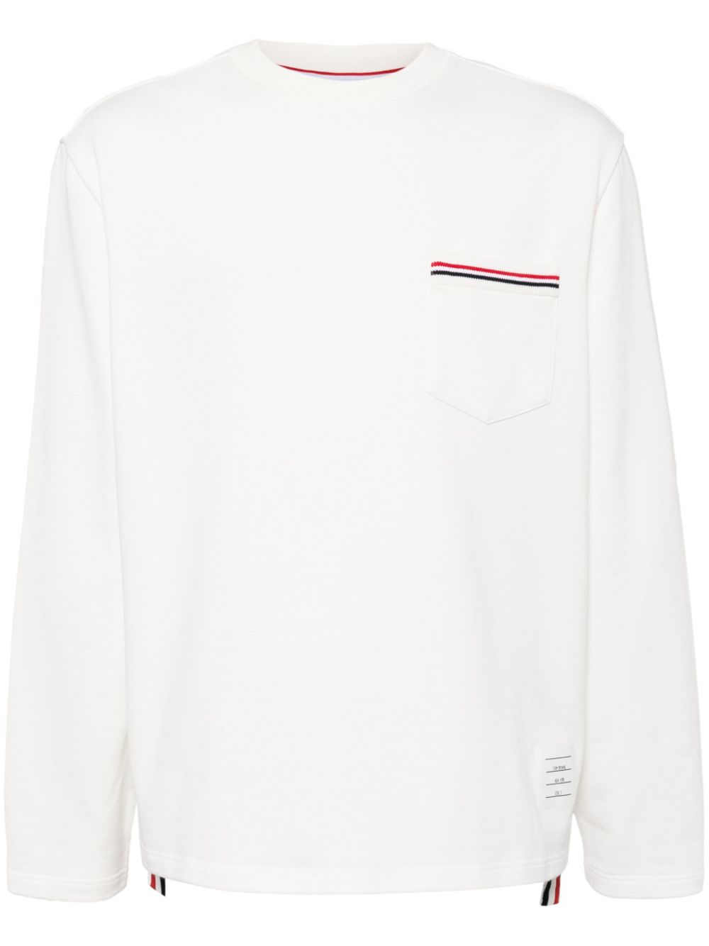 Thom Browne cotton crew-neck sweatshirt - White von Thom Browne