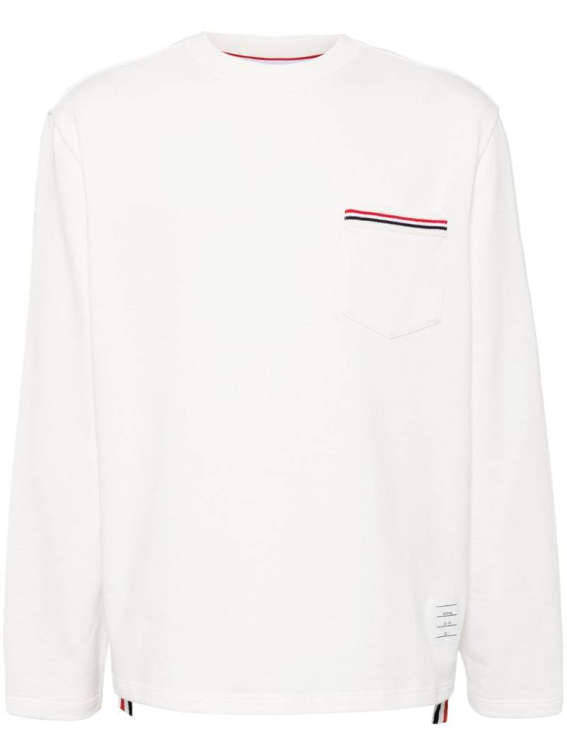 Thom Browne cotton crew-neck sweatshirt - White von Thom Browne