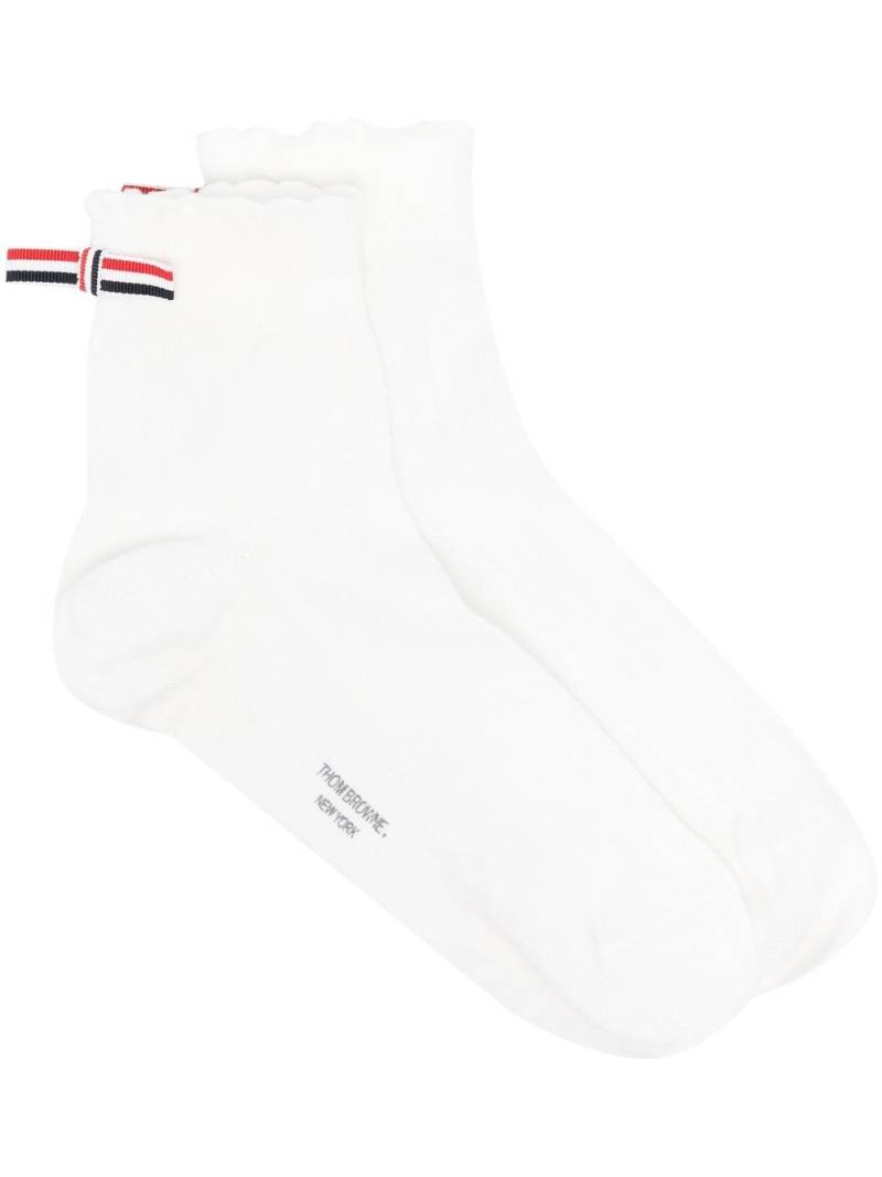 Thom Browne crew-length socks - White von Thom Browne