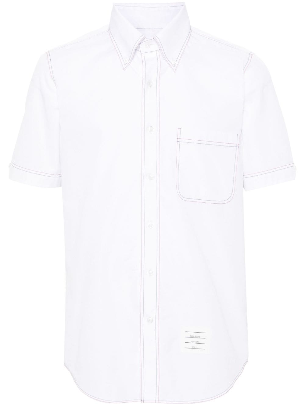 Thom Browne decorative-stitch cotton shirt - White von Thom Browne