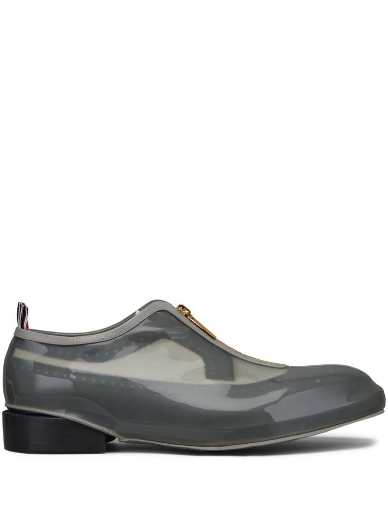 Thom Browne detachable transparent-panel oxford shoes - Black von Thom Browne