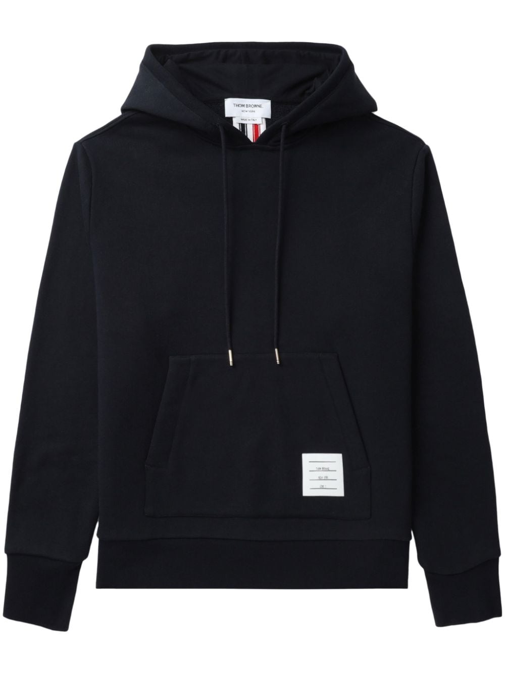 Thom Browne RWB stripe loopback hoodie - Blue von Thom Browne