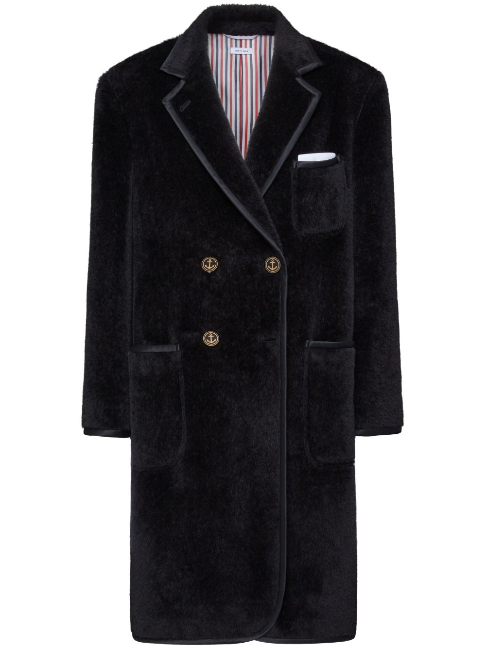 Thom Browne faux-fur coat - Black von Thom Browne