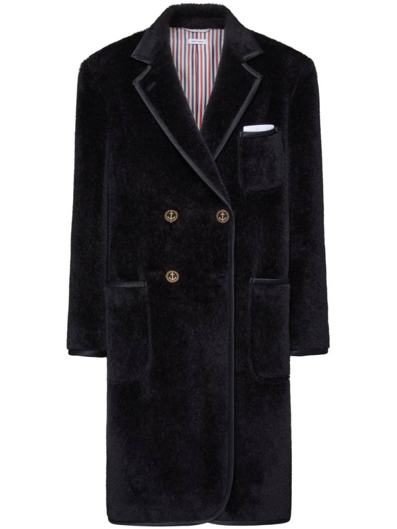 Thom Browne faux-fur coat - Black von Thom Browne