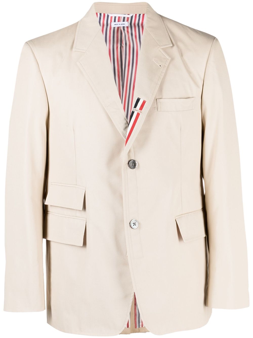 Thom Browne flap-pockets single-breasted jacket - Neutrals von Thom Browne