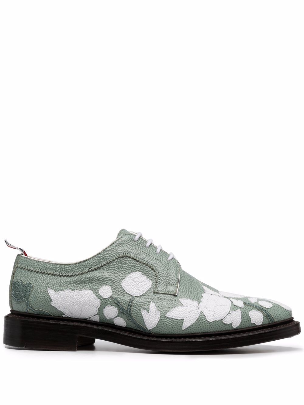 Thom Browne floral appliqué derby shoes - Green von Thom Browne
