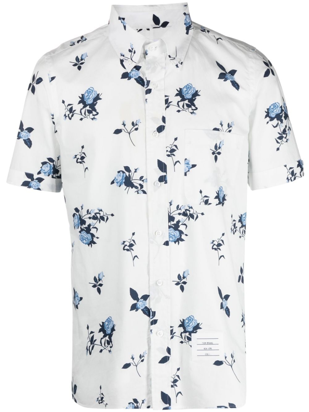 Thom Browne floral-print cotton shirt - White von Thom Browne