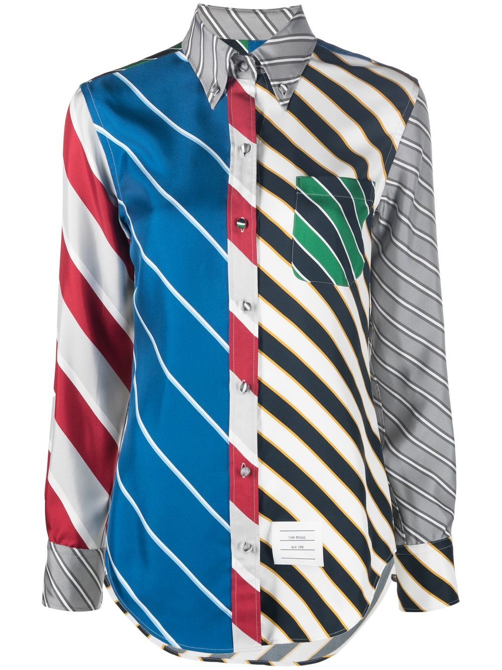 Thom Browne funmax awning stripe pattern shirt - Neutrals von Thom Browne