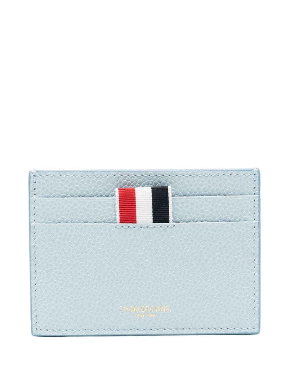 Thom Browne grosgrain-tab leather cardholder - Blue von Thom Browne