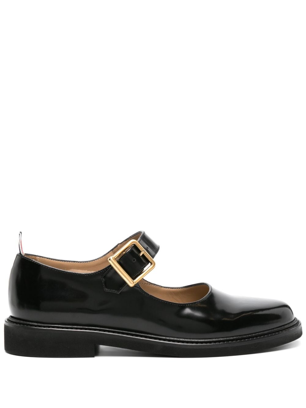 Thom Browne grosgrain-tab leather loafers - Black von Thom Browne