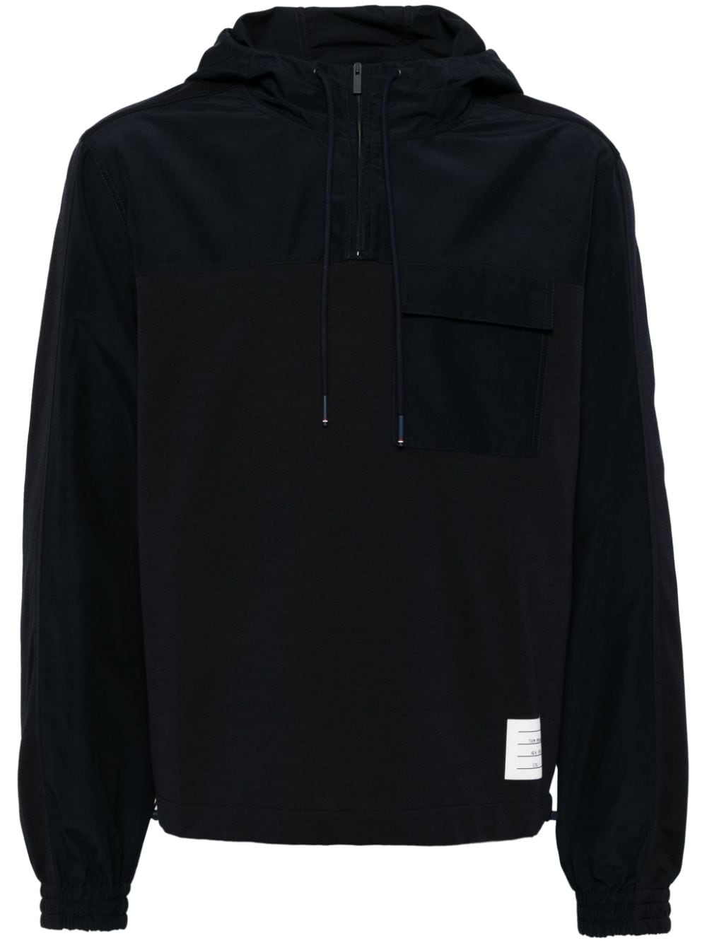 Thom Browne half zip combo hoodie - Blue von Thom Browne