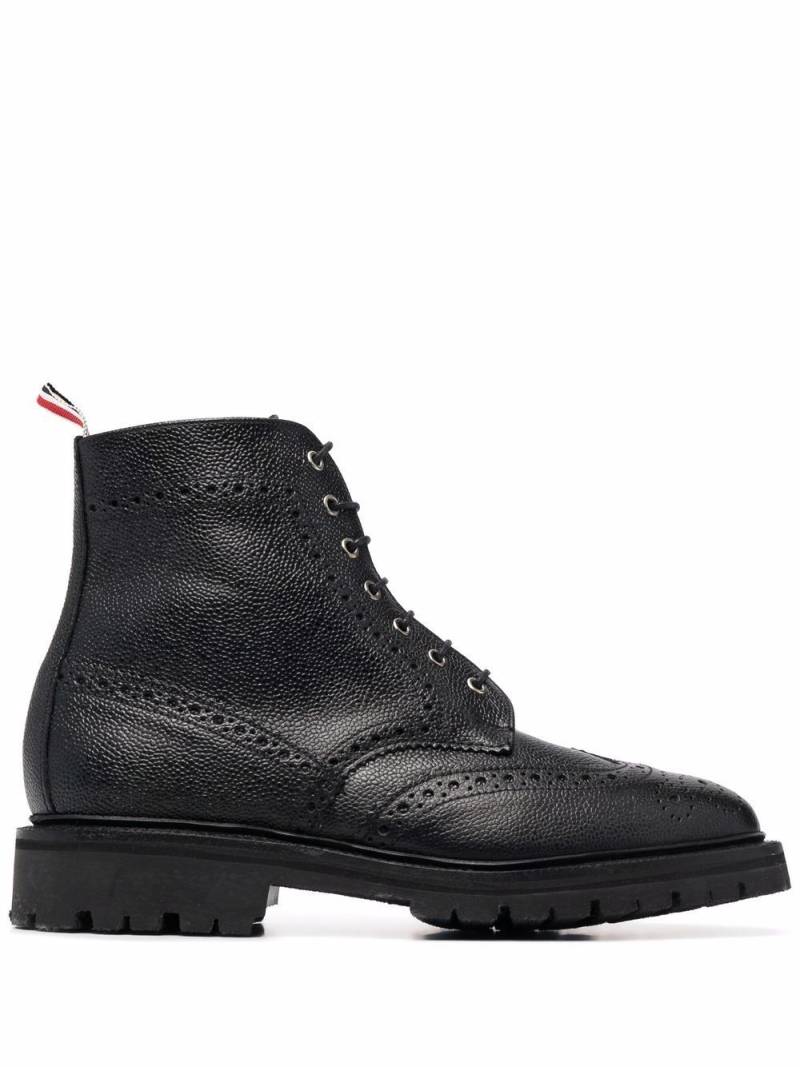 Thom Browne lace-up brogue boots - Black von Thom Browne