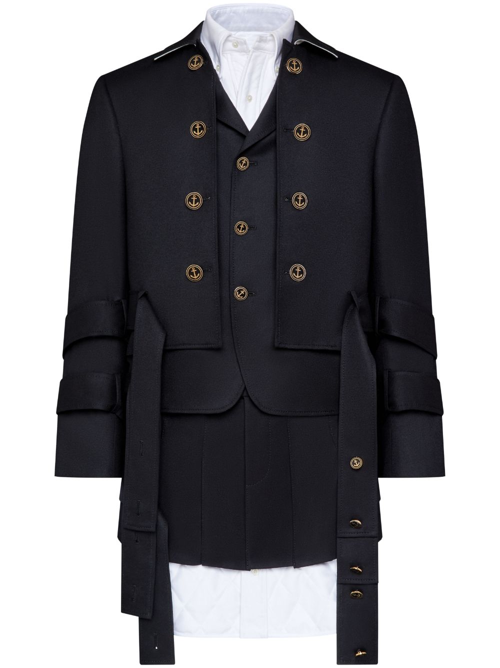 Thom Browne layered jacket - Black von Thom Browne