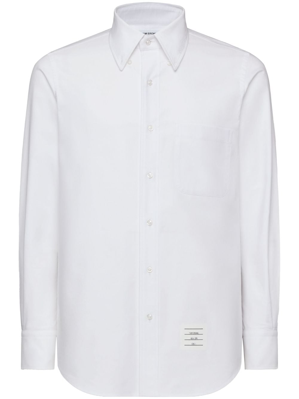 Thom Browne logo-appliqué shirt - White von Thom Browne