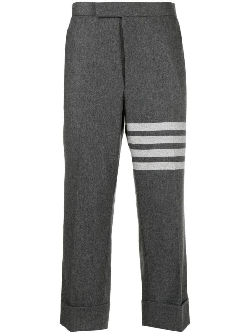 Thom Browne low-rise drop-crotch tailored trousers - Grey von Thom Browne