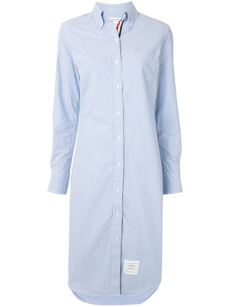 Thom Browne Oxford knee-length shirtdress - Blue von Thom Browne