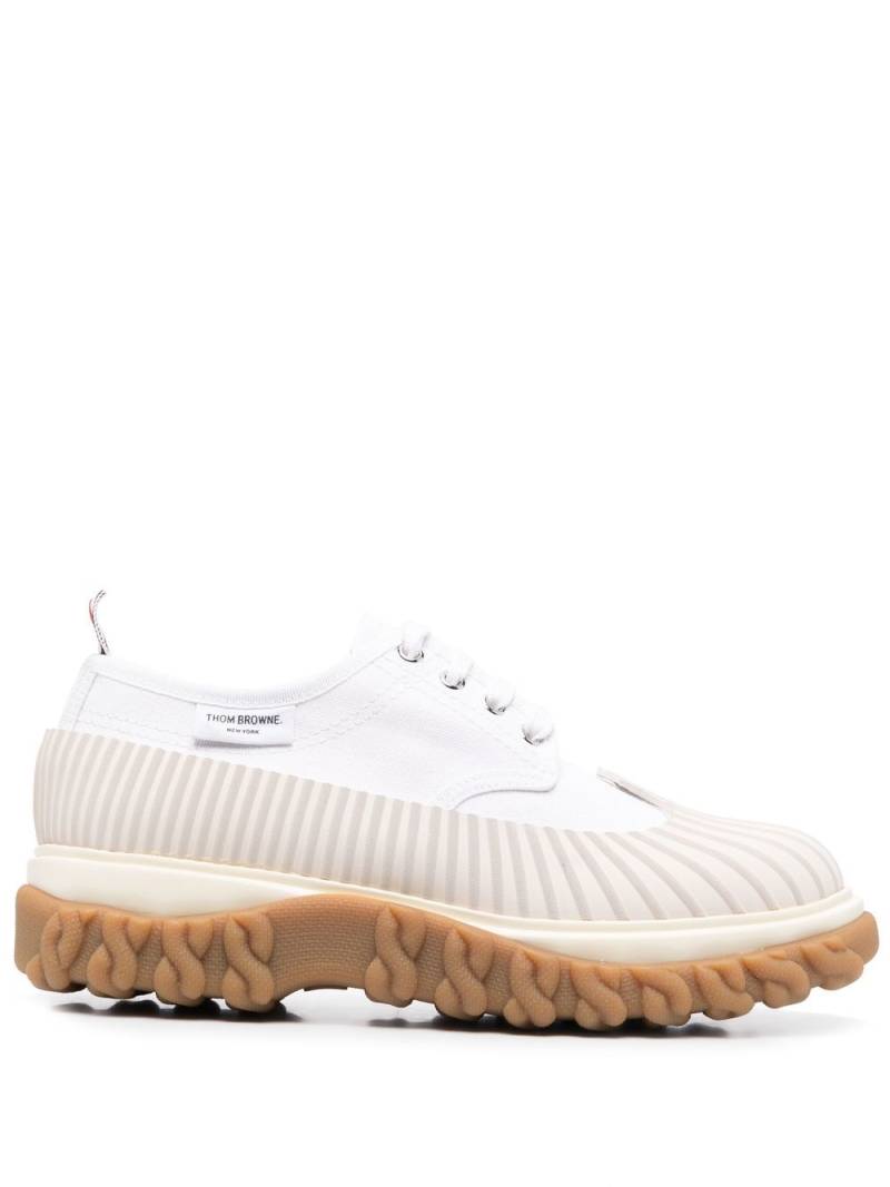 Thom Browne molded-sole lace-up duck shoes - White von Thom Browne