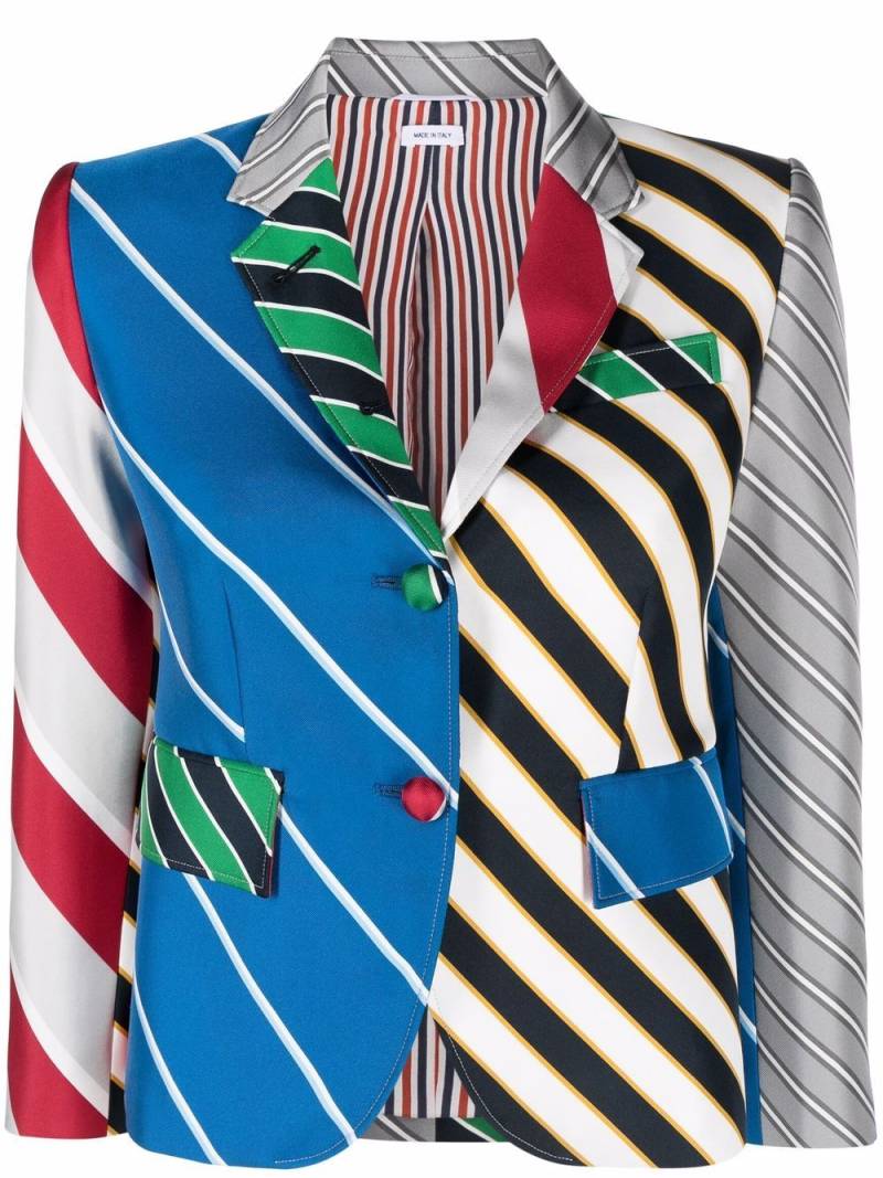 Thom Browne multi stripe-print blazer - Multicolour von Thom Browne