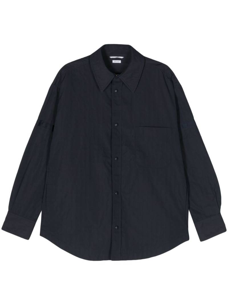 Thom Browne oversized-collar ripstop shirt jacket - Blue von Thom Browne