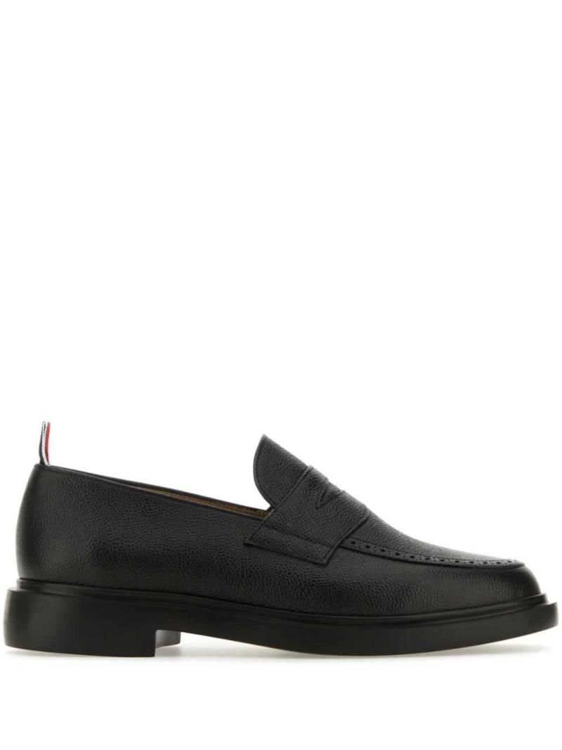 Thom Browne pebble-grain penny loafers - Black von Thom Browne