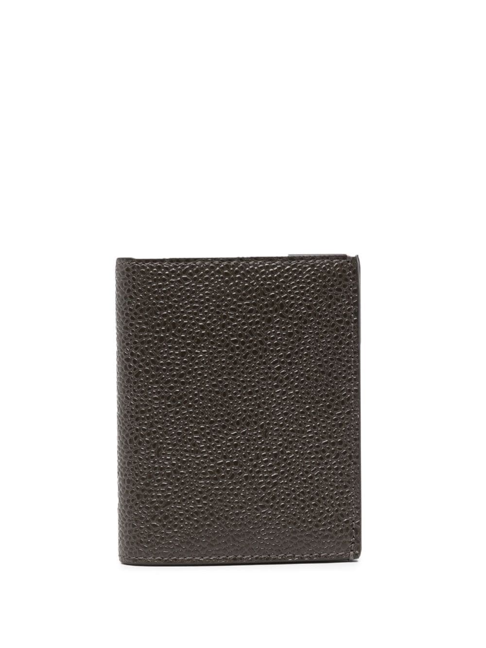 Thom Browne pebbled folded wallet von Thom Browne