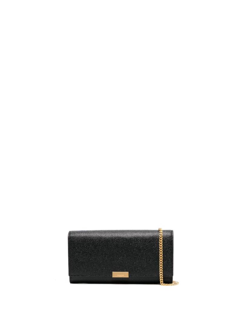 Thom Browne pebbled leather clutch bag - Black von Thom Browne