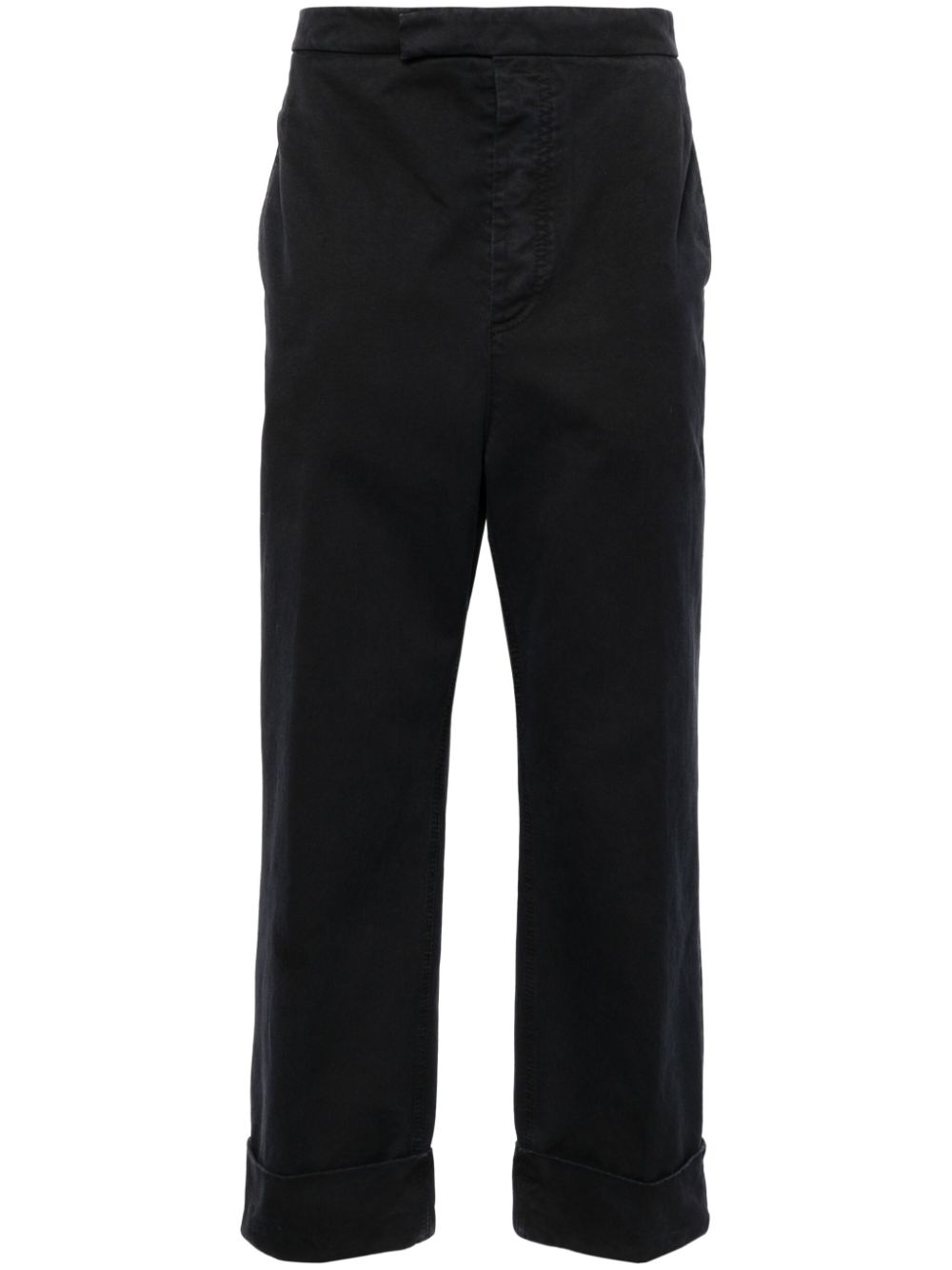 Thom Browne pressed-crease straight-leg trousers - Blue von Thom Browne