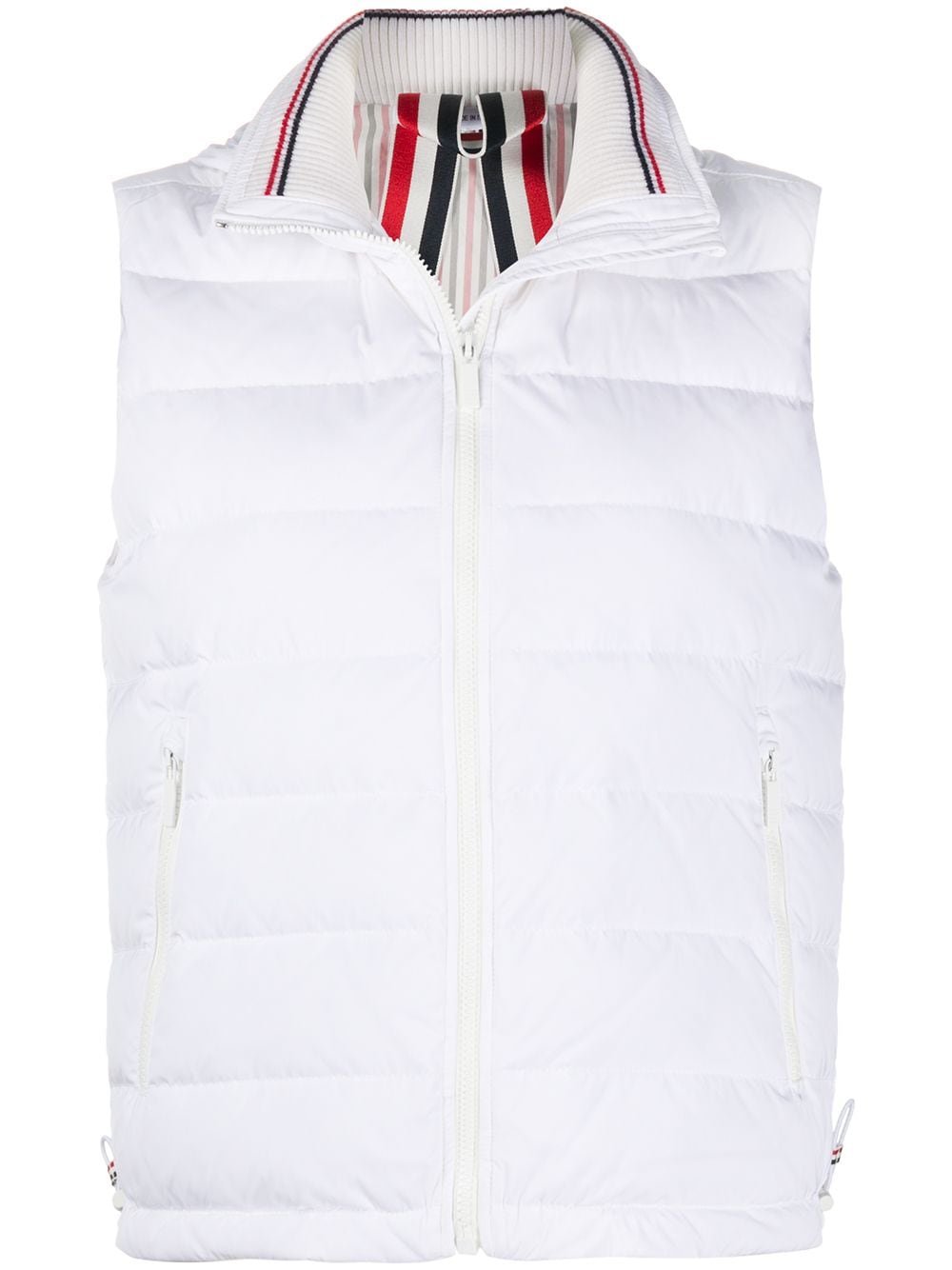 Thom Browne rear stripe padded gilet - White von Thom Browne