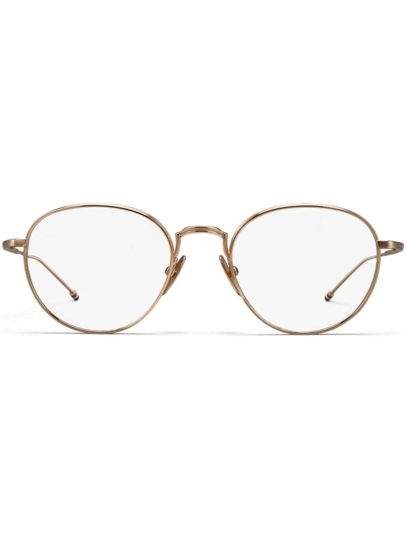 Thom Browne round-frame titanium glasses - Pink von Thom Browne