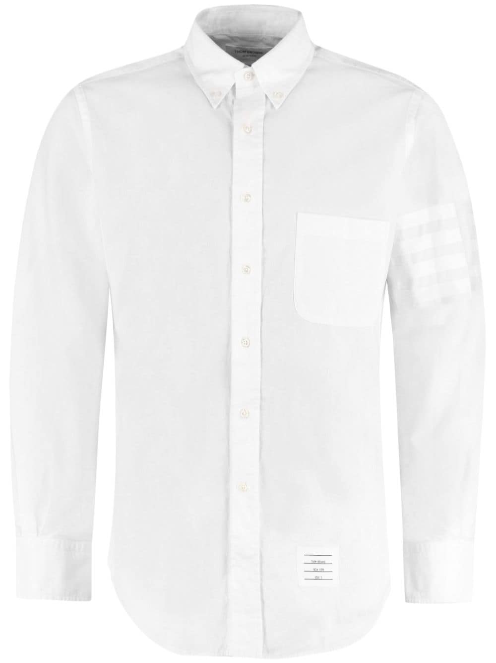 Thom Browne 4-Bar Oxford shirt - White von Thom Browne