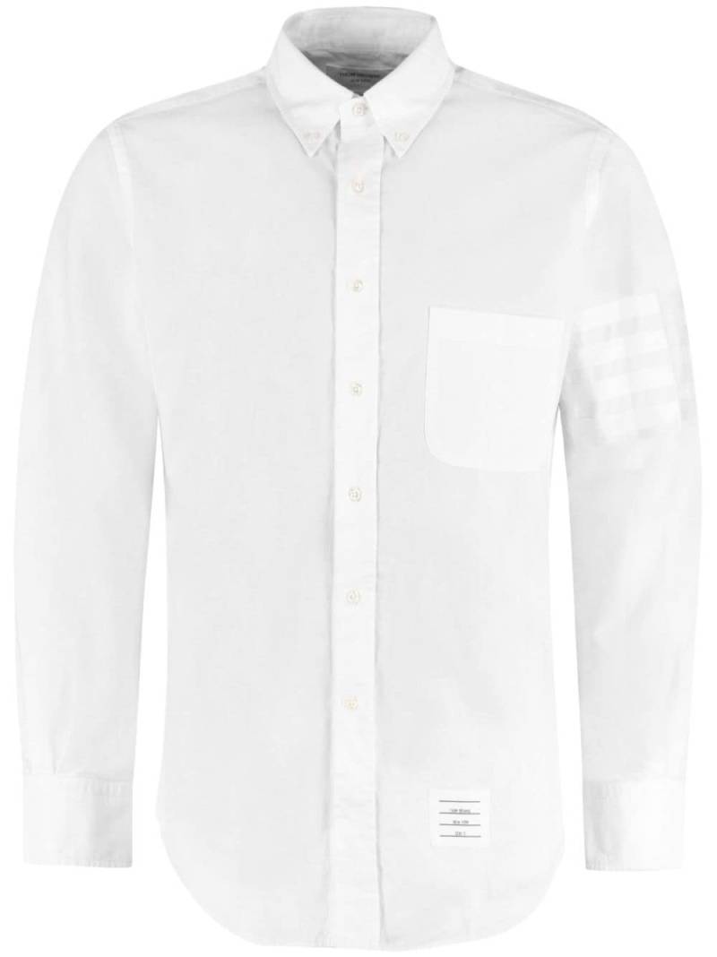 Thom Browne 4-Bar Oxford shirt - White von Thom Browne