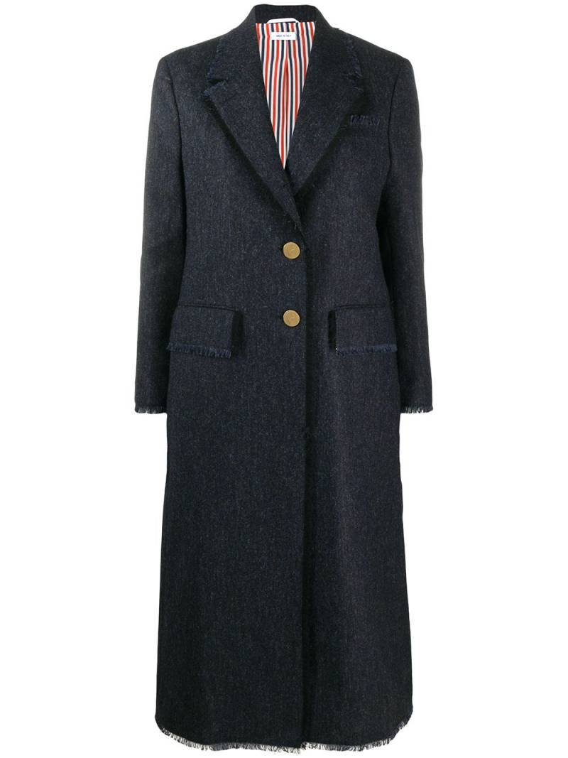 Thom Browne single-breasted coat - Blue von Thom Browne