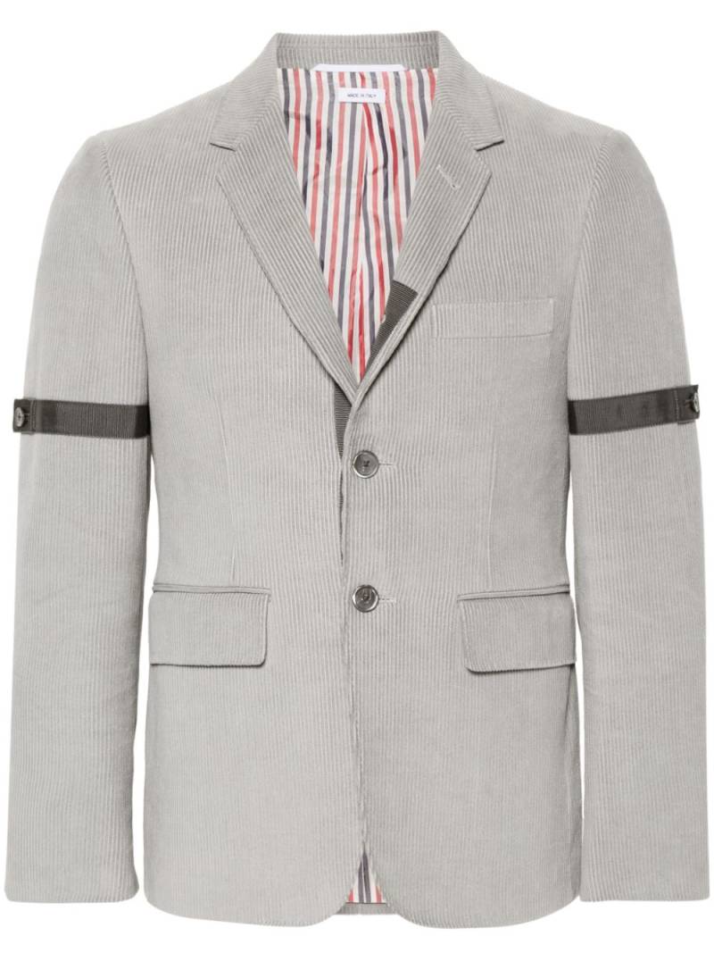 Thom Browne single-breasted corduroy blazer - Grey von Thom Browne