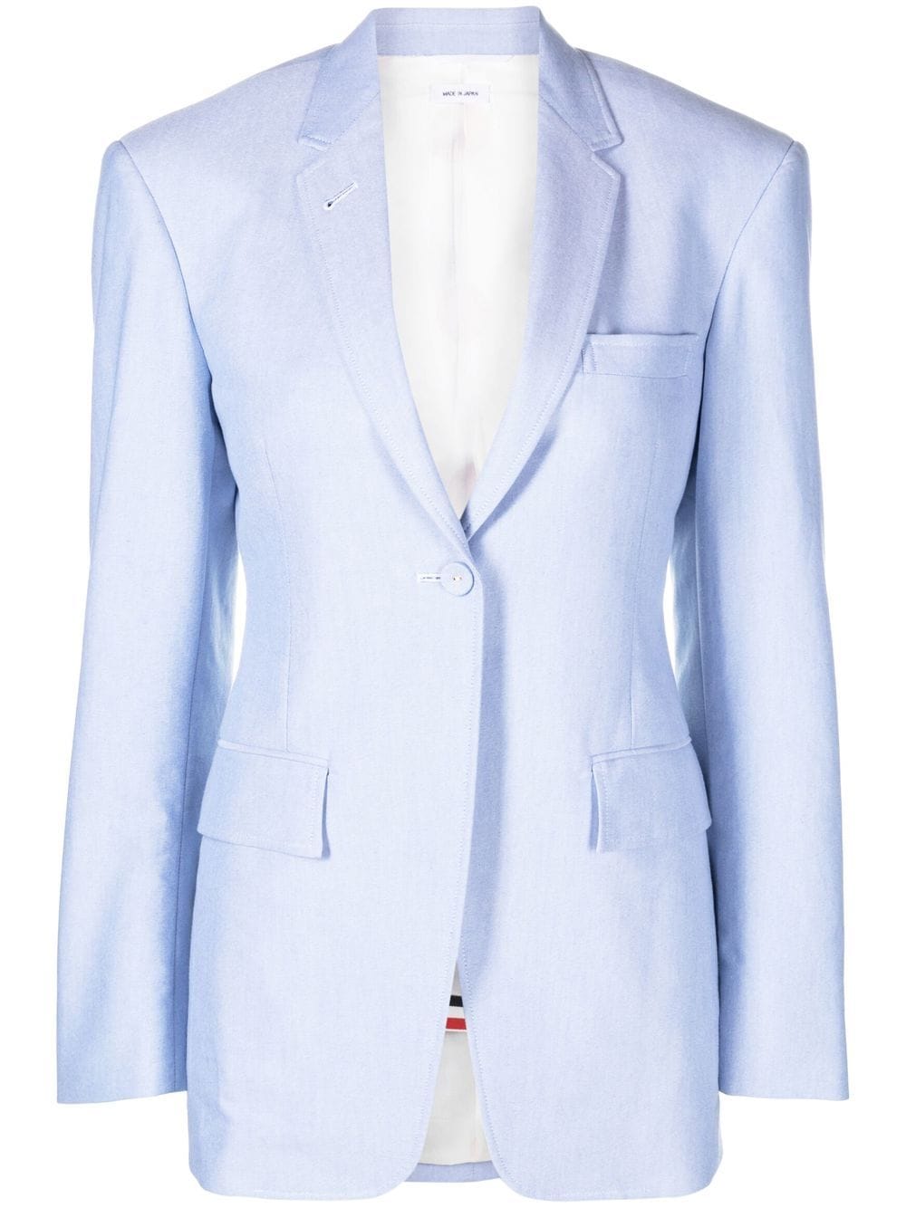 Thom Browne single-breasted cotton blazer - Blue von Thom Browne