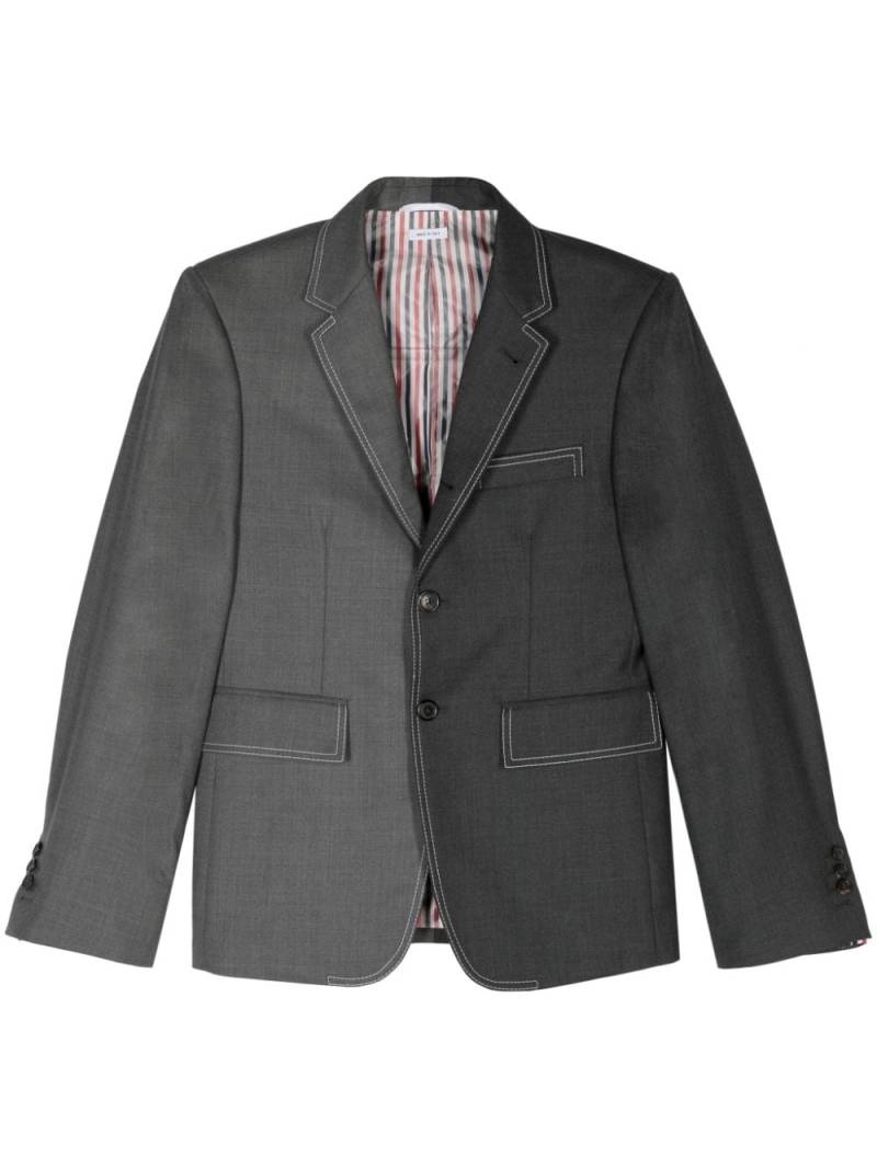 Thom Browne single-breasted wool blazer - Grey von Thom Browne