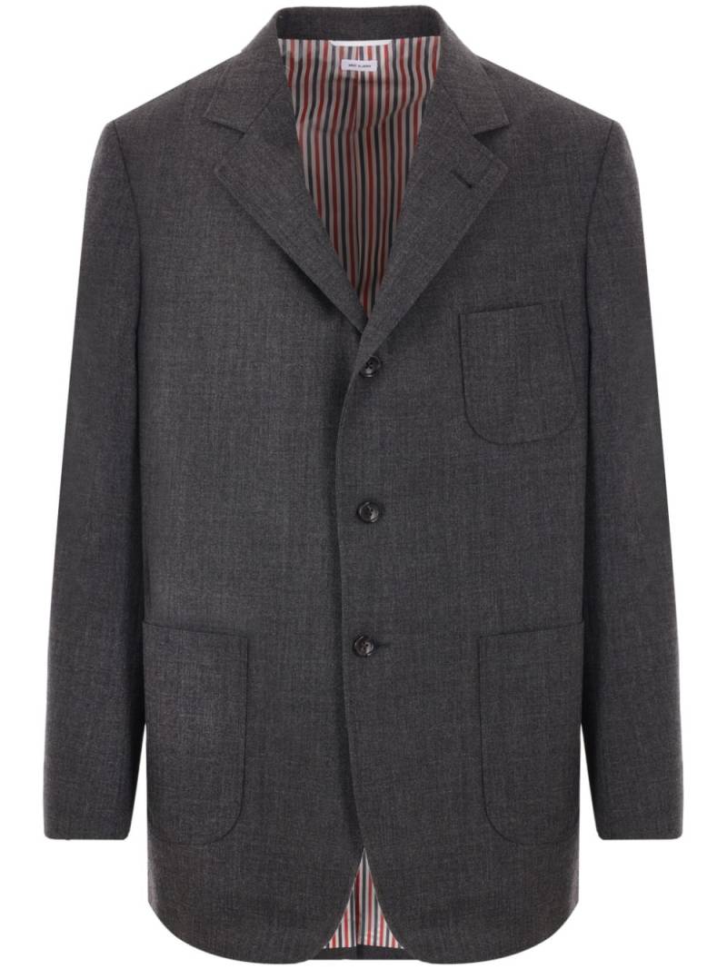 Thom Browne single-breasted wool blazer - Grey von Thom Browne