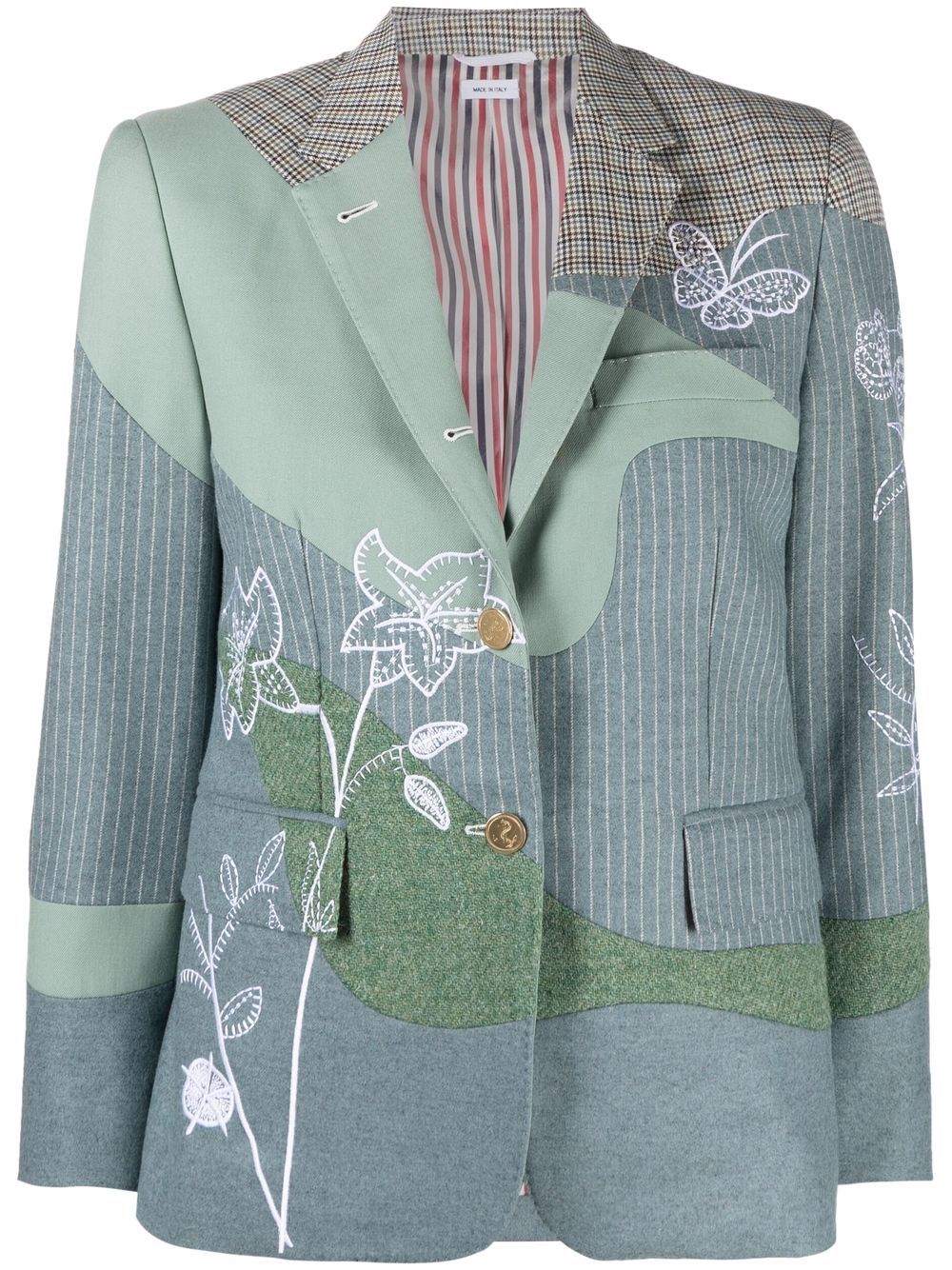 Thom Browne single-breasted wool sport blazer - Green von Thom Browne