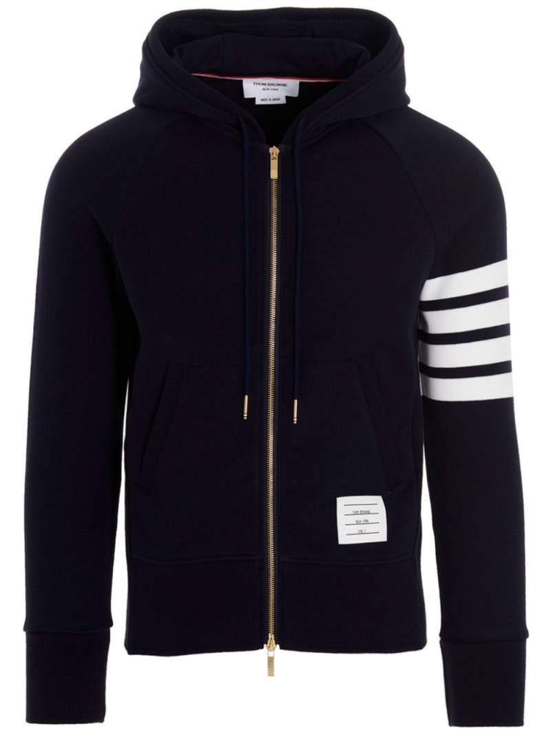 Thom Browne stripe-detail hoodie - Blue von Thom Browne