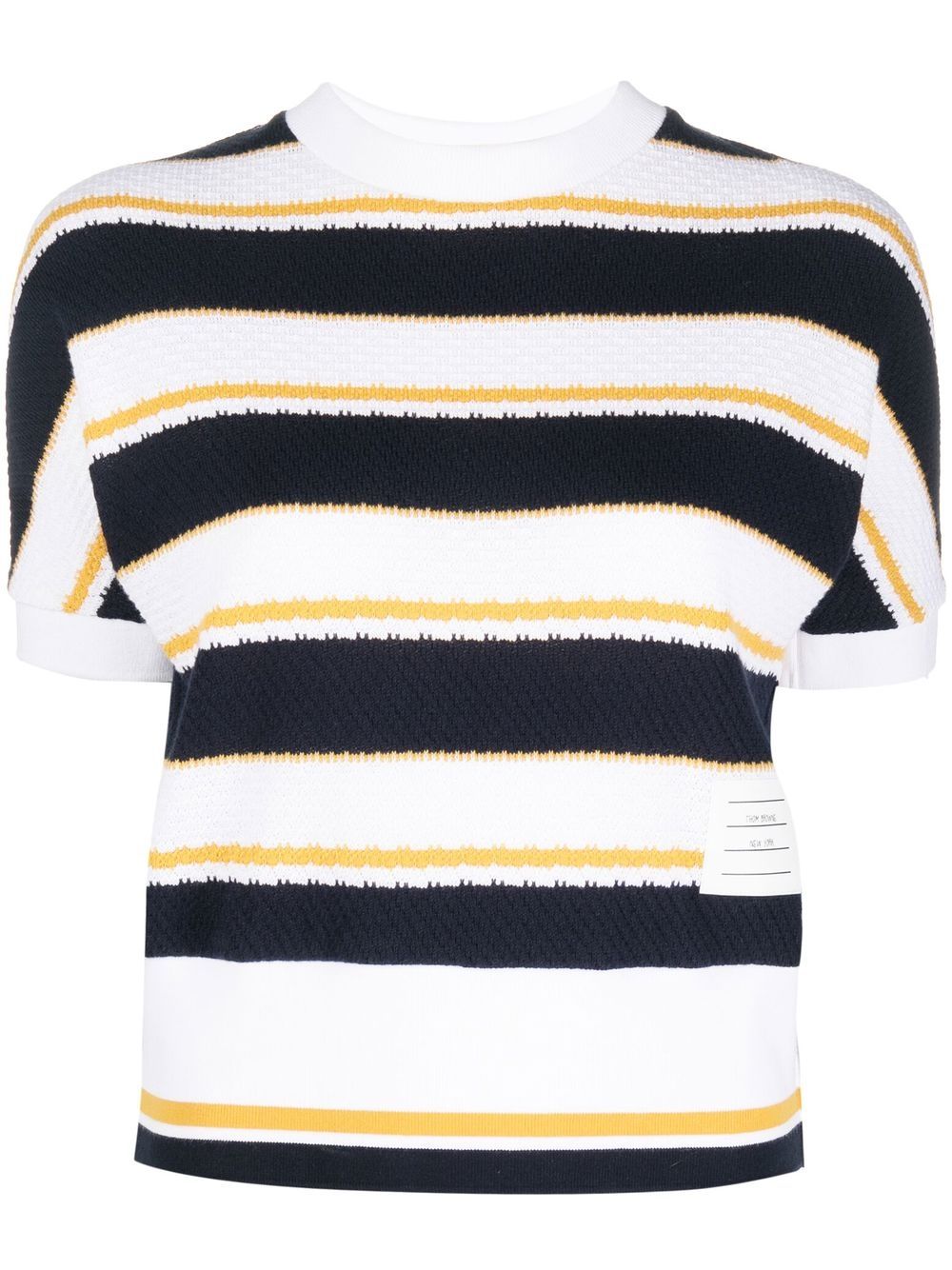 Thom Browne striped cotton T-shirt - Blue von Thom Browne