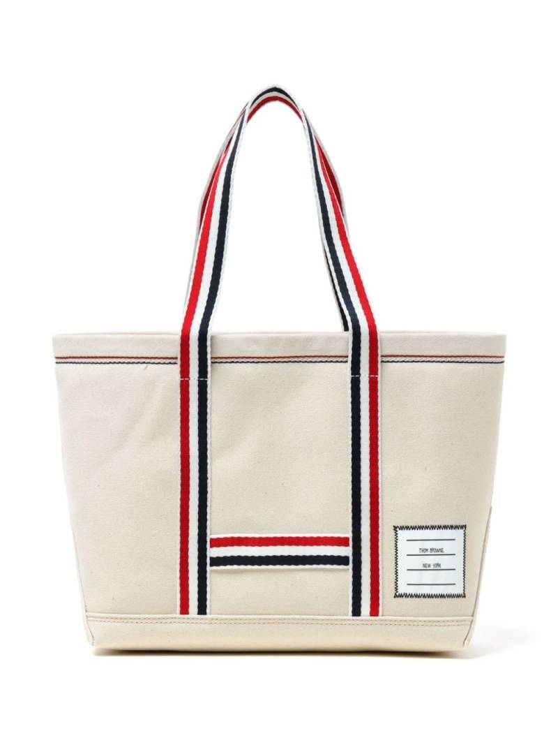 Thom Browne small Tool tote bag - White von Thom Browne