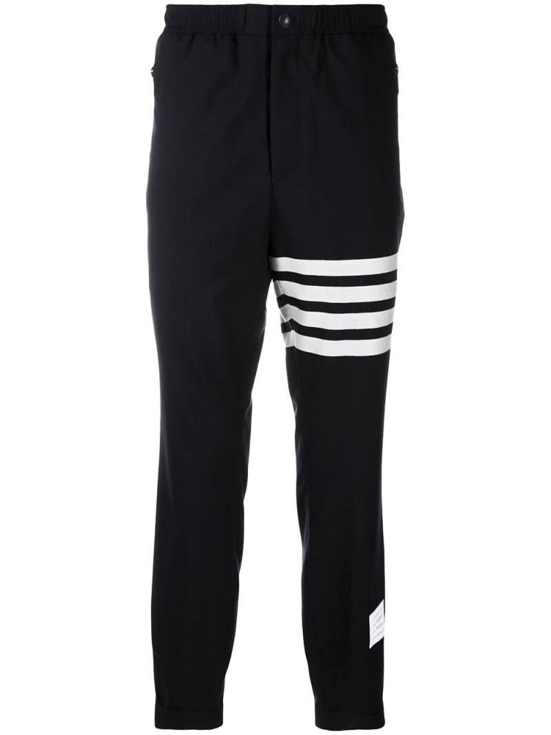 Thom Browne plain weave suiting track pants - Blue von Thom Browne