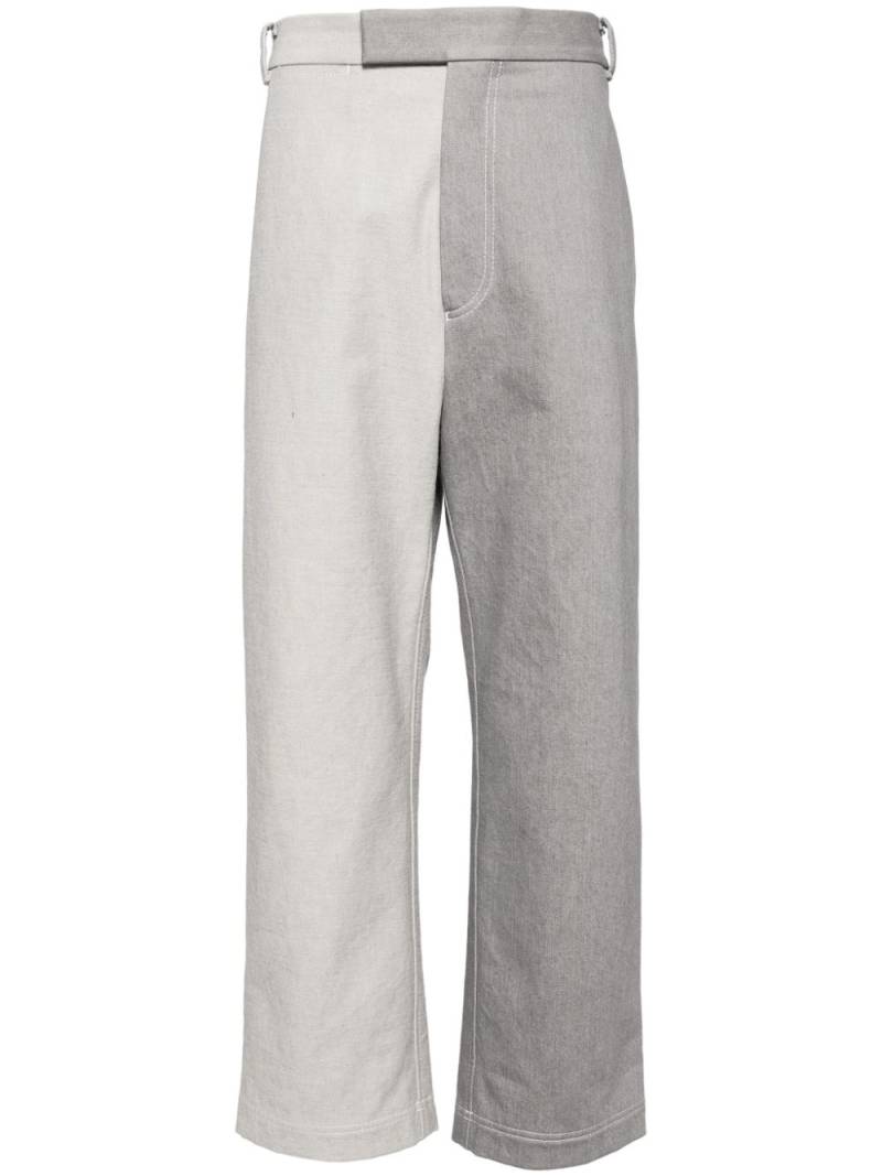 Thom Browne two-tone denim jeans - Grey von Thom Browne