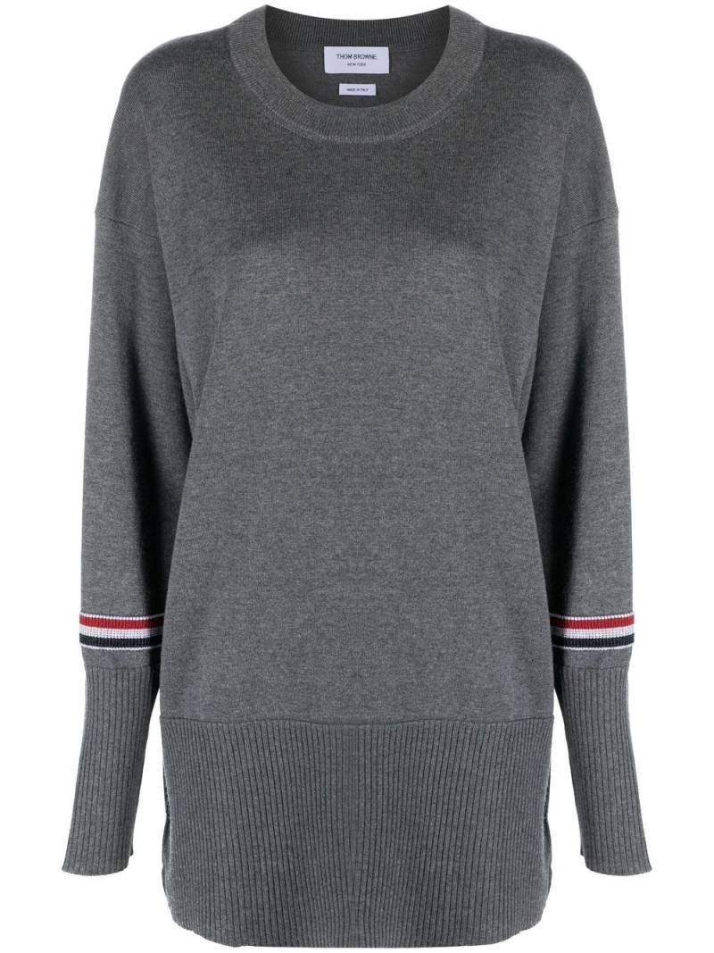 Thom Browne wool crew neck jumper - Grey von Thom Browne