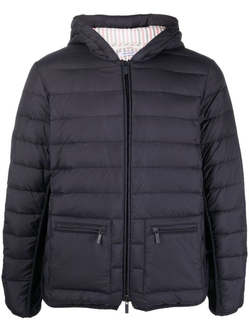 Thom Browne zip-front padded jacket - Blue von Thom Browne