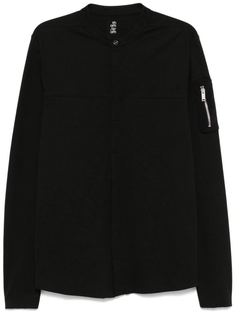 Thom Krom button-up sweatshirt - Black von Thom Krom