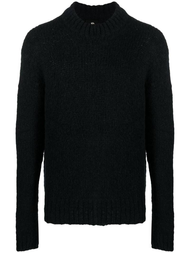 Thom Krom contrasting detail wool-blend jumper - Black von Thom Krom