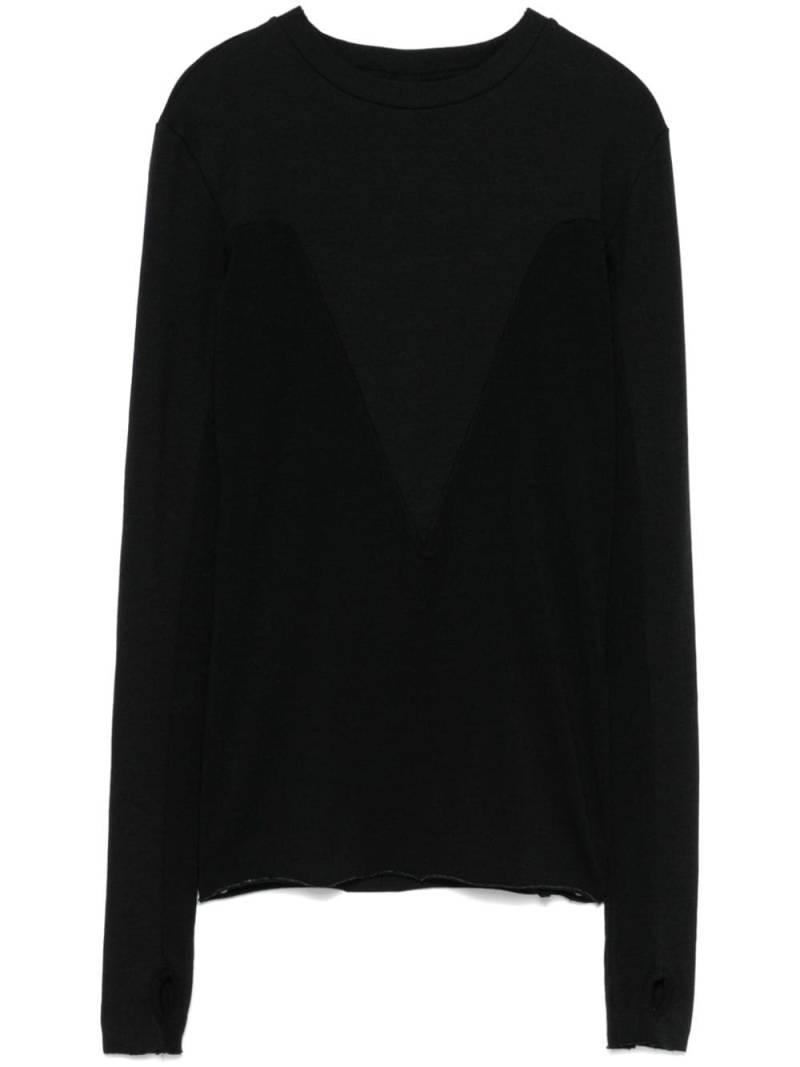 Thom Krom crew-neck top - Black von Thom Krom