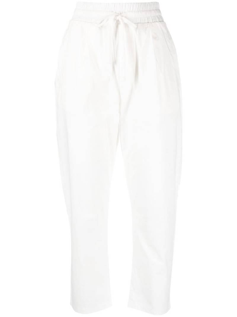 Thom Krom drawstring cropped trousers - White von Thom Krom