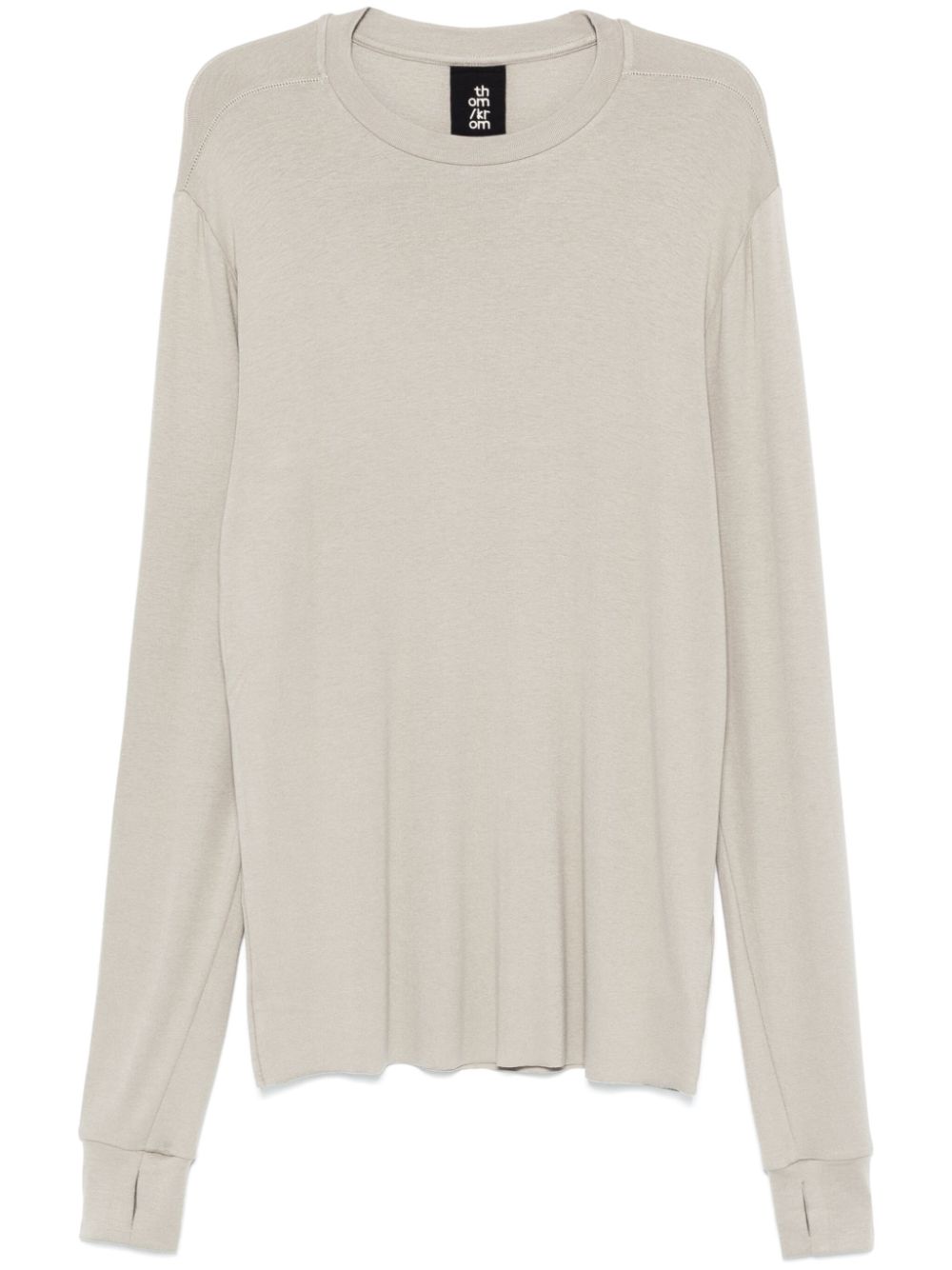 Thom Krom embroidered-motif sweatshirt - Neutrals von Thom Krom